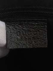 ウールレザーコンビジャッキーワンショルダーバッグ ボルドー/ブラック