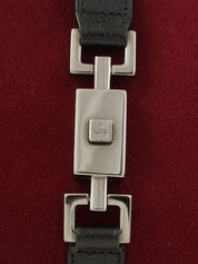 ウールレザーコンビジャッキーワンショルダーバッグ ボルドー/ブラック