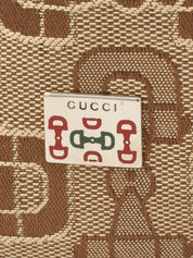 ホースビットパターンワンショルダーバッグ ブラウン