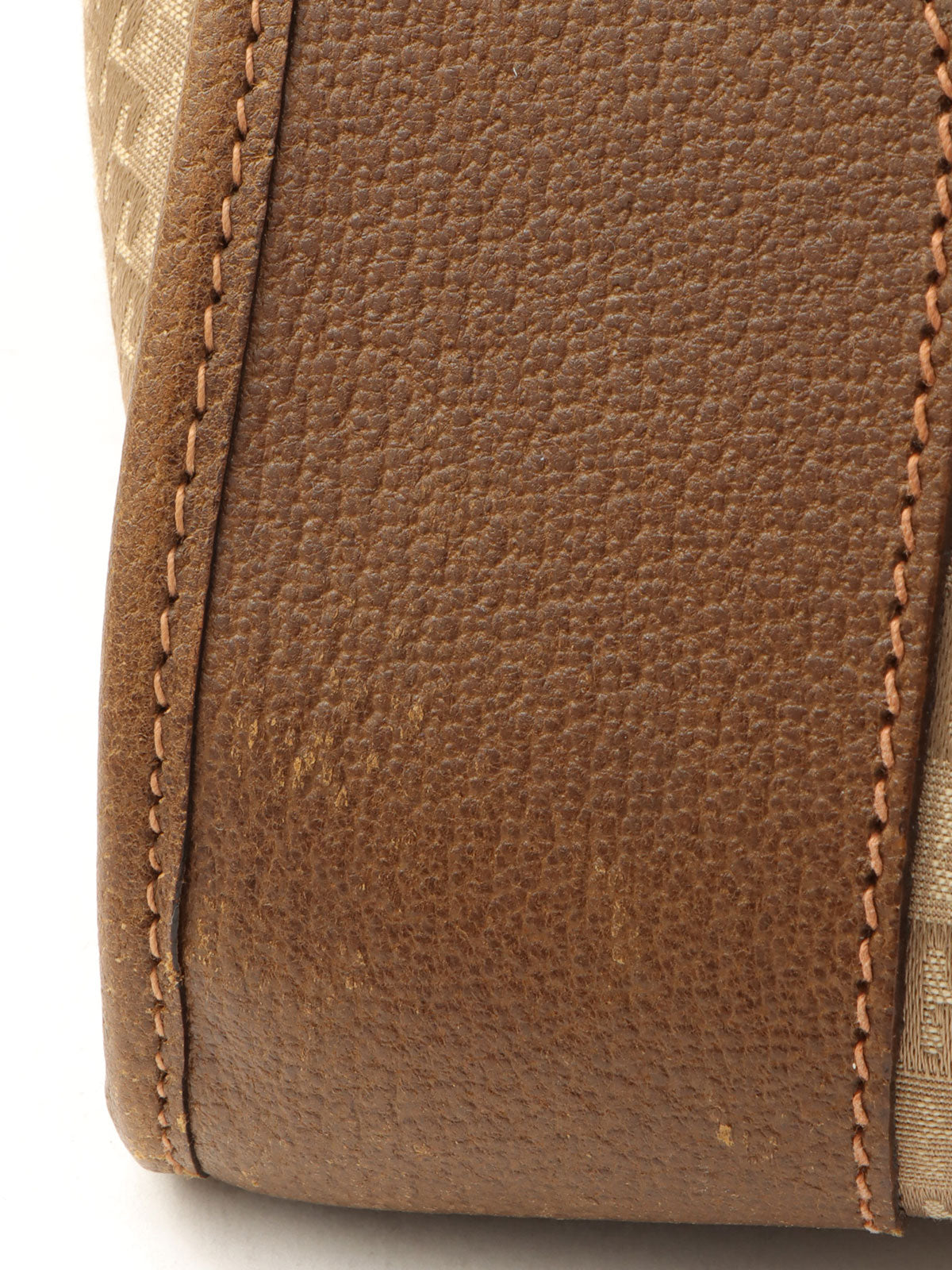 Gパターンロゴエンボスボストンバッグ ベージュ/ブラウン