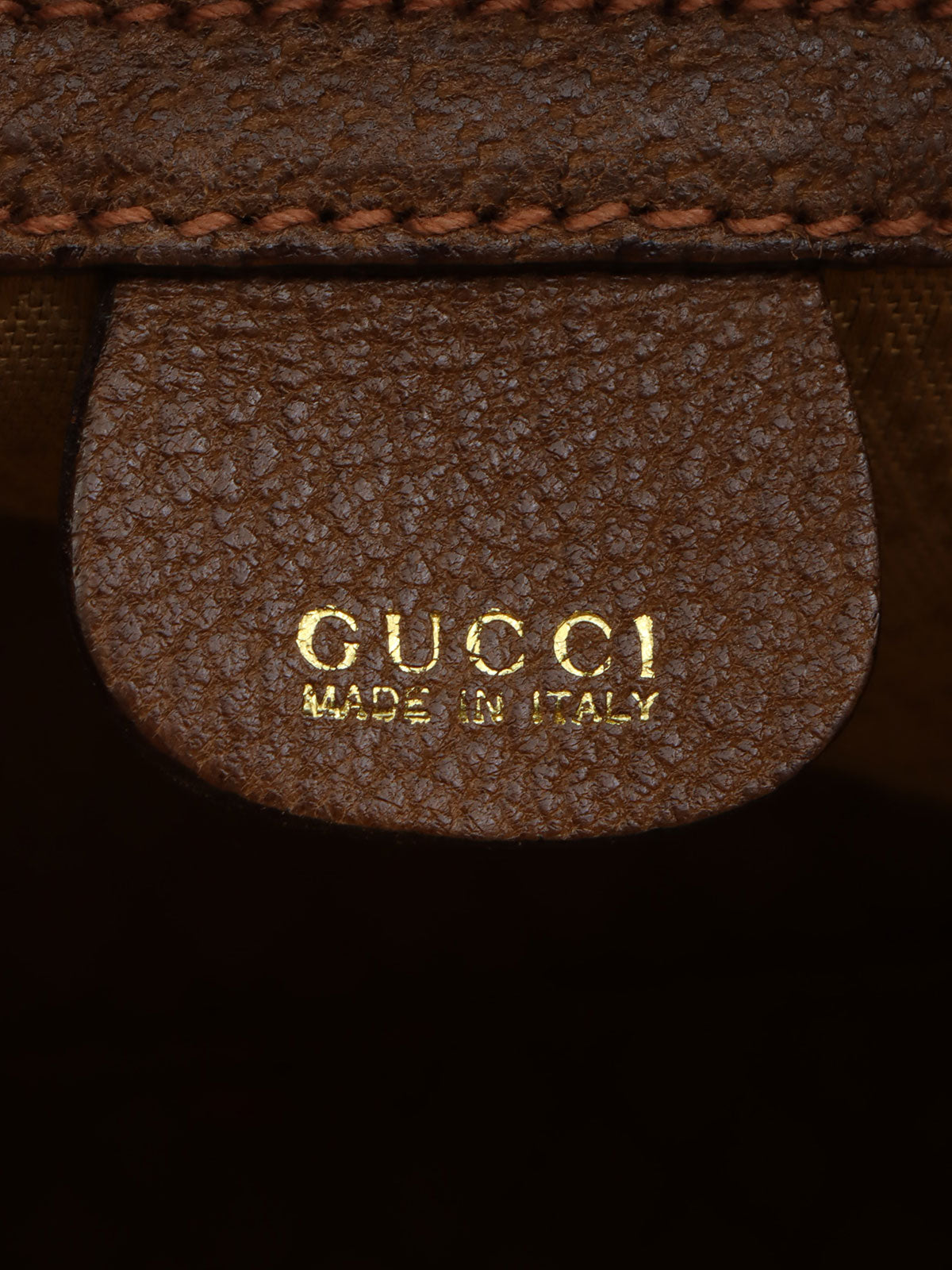 Gパターンロゴエンボスボストンバッグ ベージュ/ブラウン