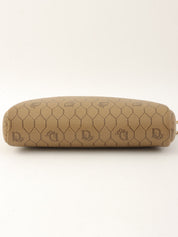 Honeycomb Pattern Logo Plate Mini Chain Shoulder Bag in Beige