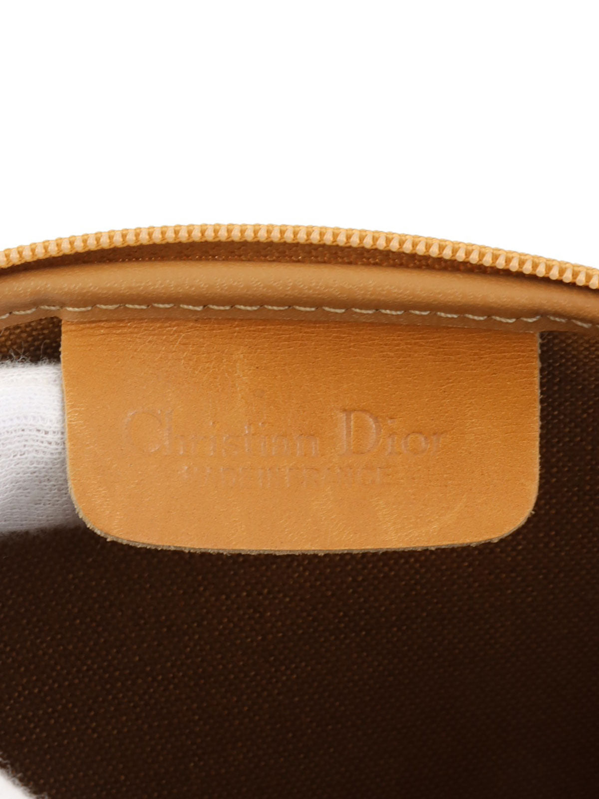 Honeycomb Pattern Logo Plate Mini Chain Shoulder Bag in Beige