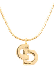 ロゴネックレス ゴールド