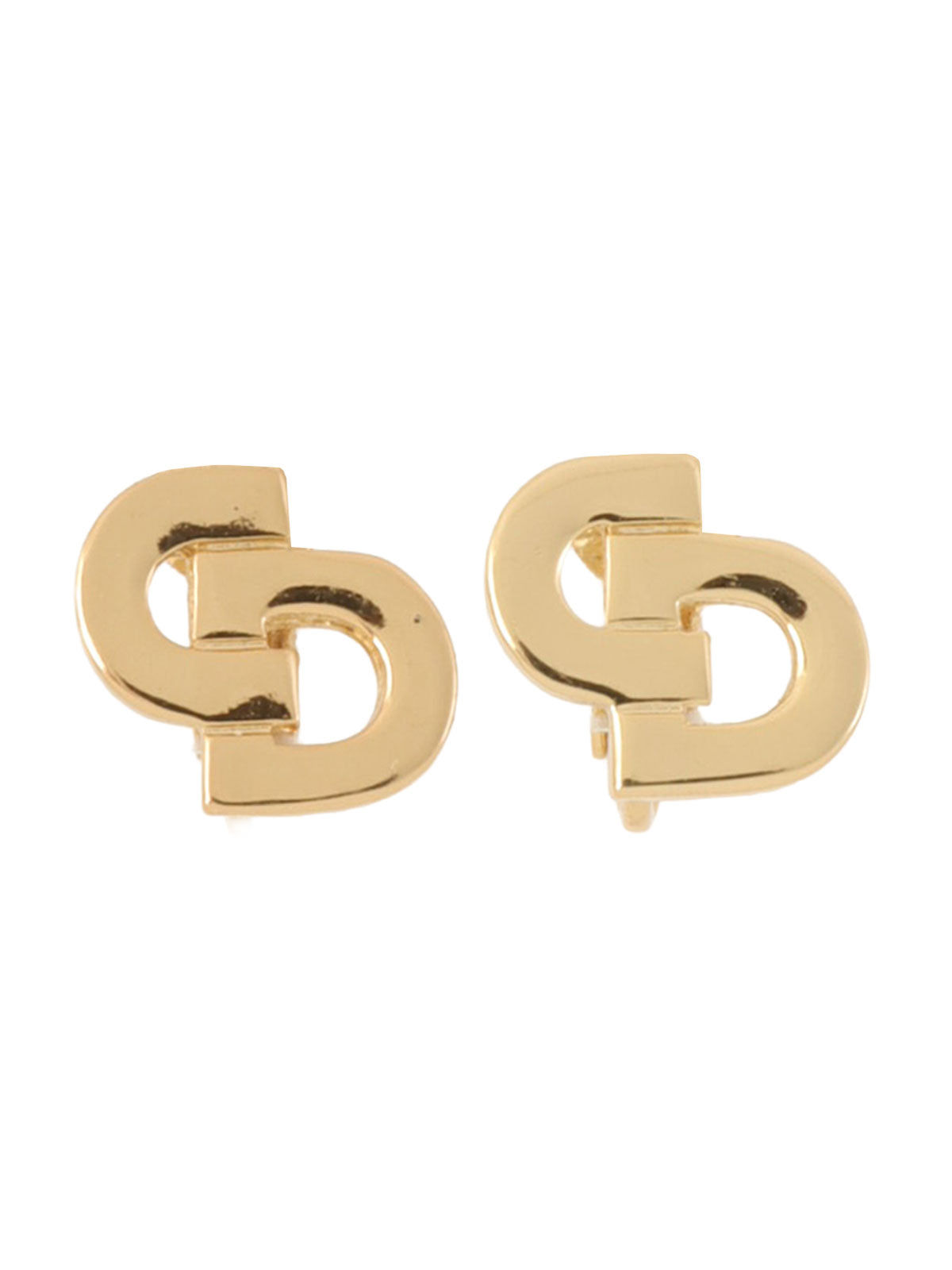金色Logo耳环