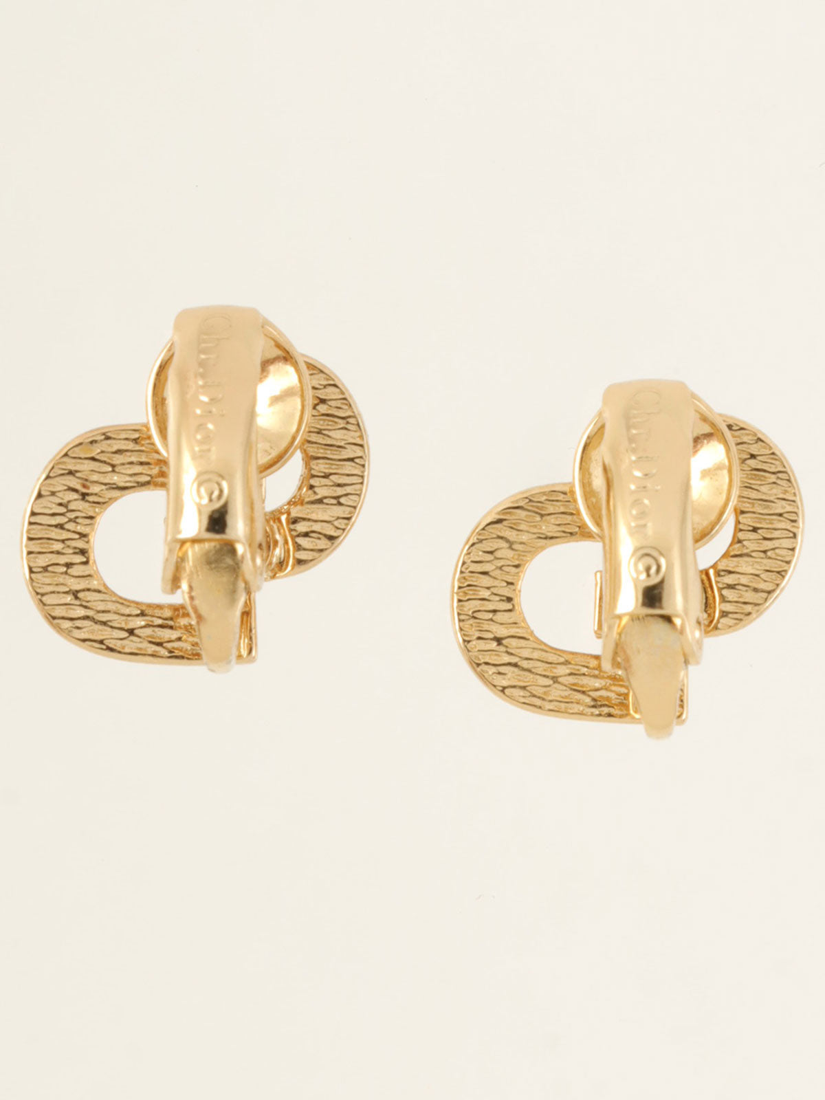 ロゴイヤリング ゴールド