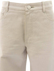 系列纽扣裤 米色