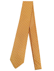 Design Pattern Tie Orange