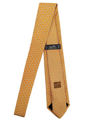 Design Pattern Tie Orange