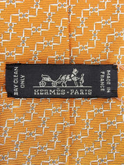 Design Pattern Tie Orange