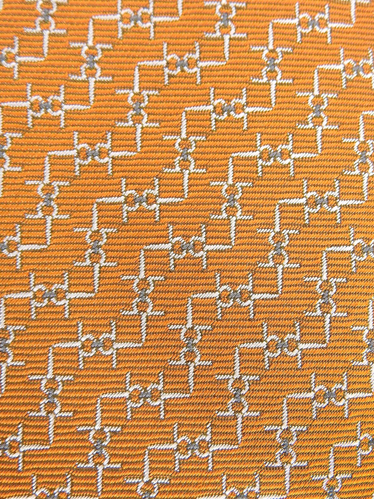 Design Pattern Tie Orange