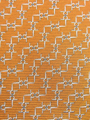 Design Pattern Tie Orange