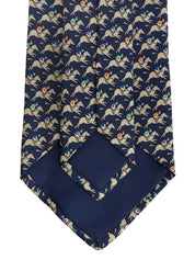Navy Horse Pattern Tie
