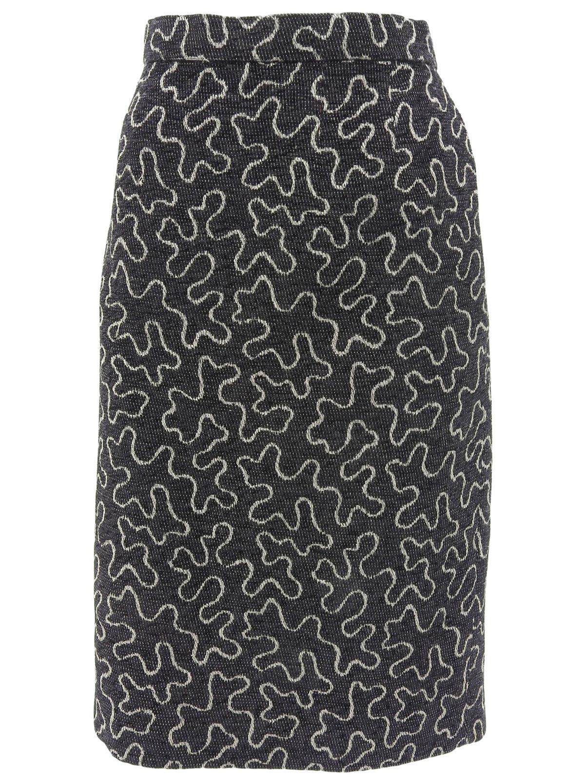 デザインパターンノーカラーセットアップ ブラック/ホワイト