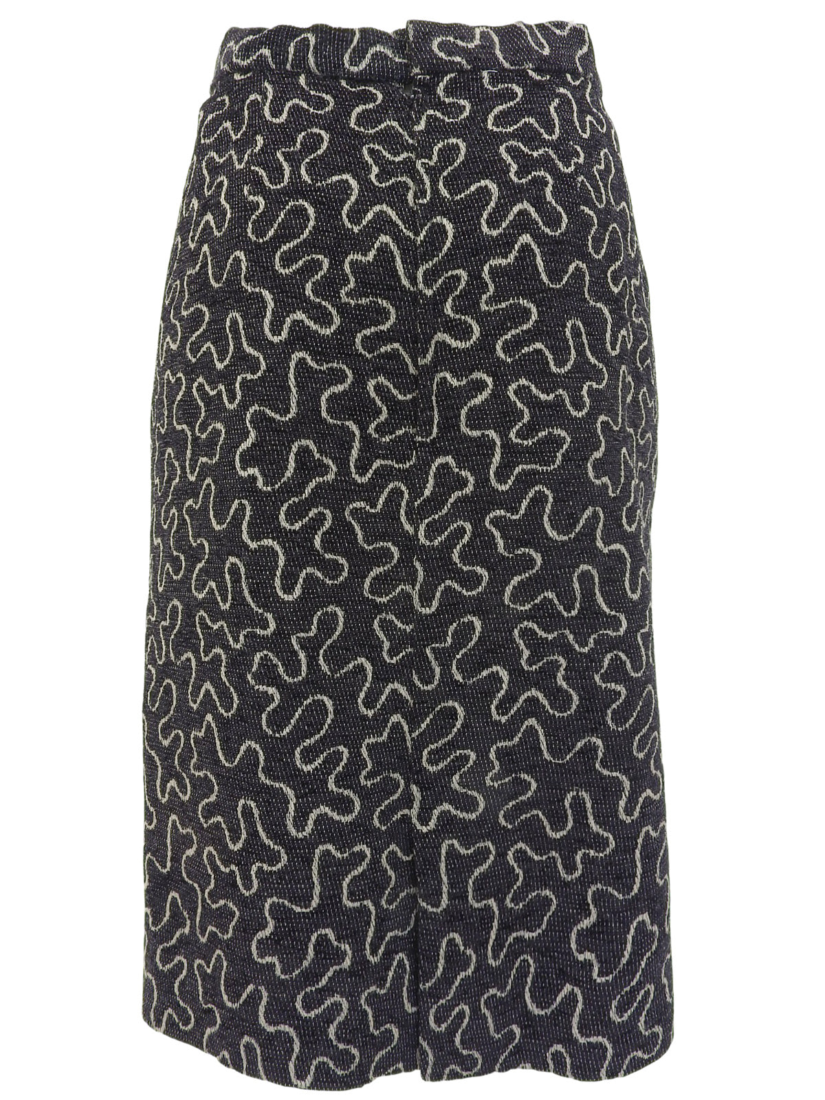 デザインパターンノーカラーセットアップ ブラック/ホワイト