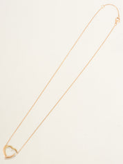 18K Diamond Trinity Heart Necklace in Yellow Gold, Pink Gold, or White Gold