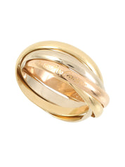 18K5連トリニティリング ホワイトゴールド/イエローゴールド/ピンクゴールド