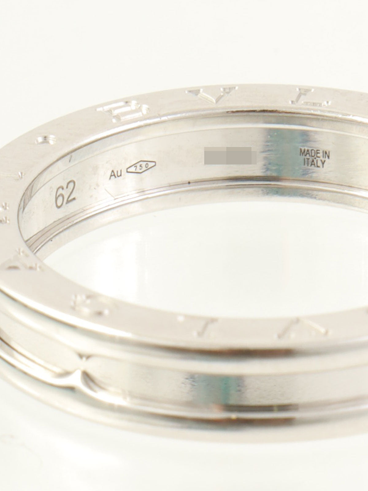 18K B.zero1 Ring #61 White Gold