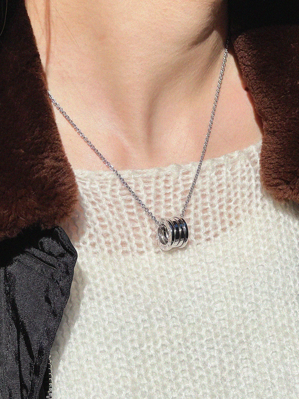 18K B.zero1 Necklace Silver