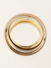 18Kトリニティマストエッセンスリング ホワイトゴールド/イエローゴールド/ピンクゴールド