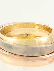 18Kトリニティマストエッセンスリング ホワイトゴールド/イエローゴールド/ピンクゴールド