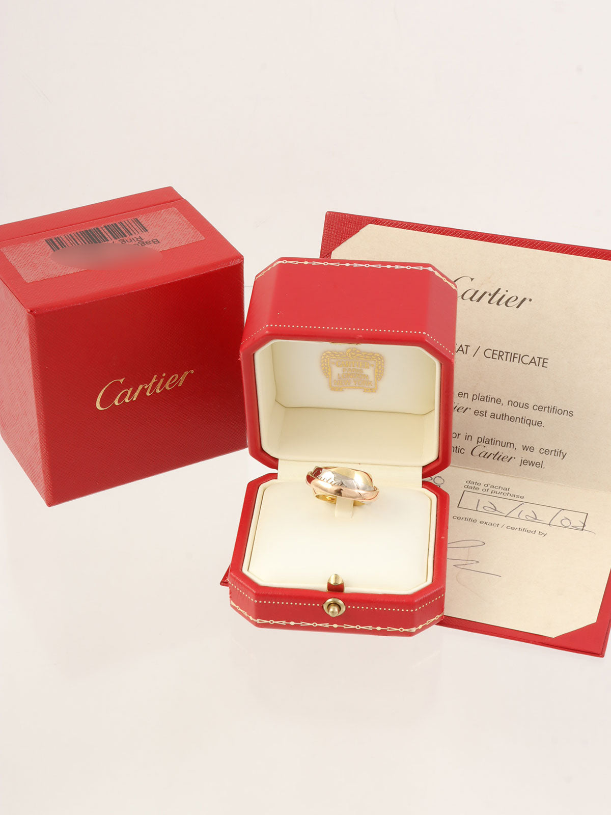 18Kトリニティマストエッセンスリング ホワイトゴールド/イエローゴールド/ピンクゴールド