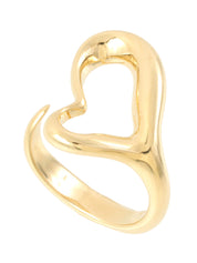 18Kオープンハートリング ゴールド