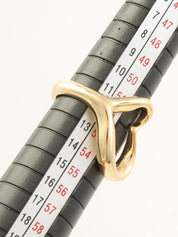 18Kオープンハートリング ゴールド