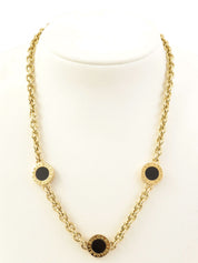 18Kブルガリブルガリネックレス ゴールド/ブラック