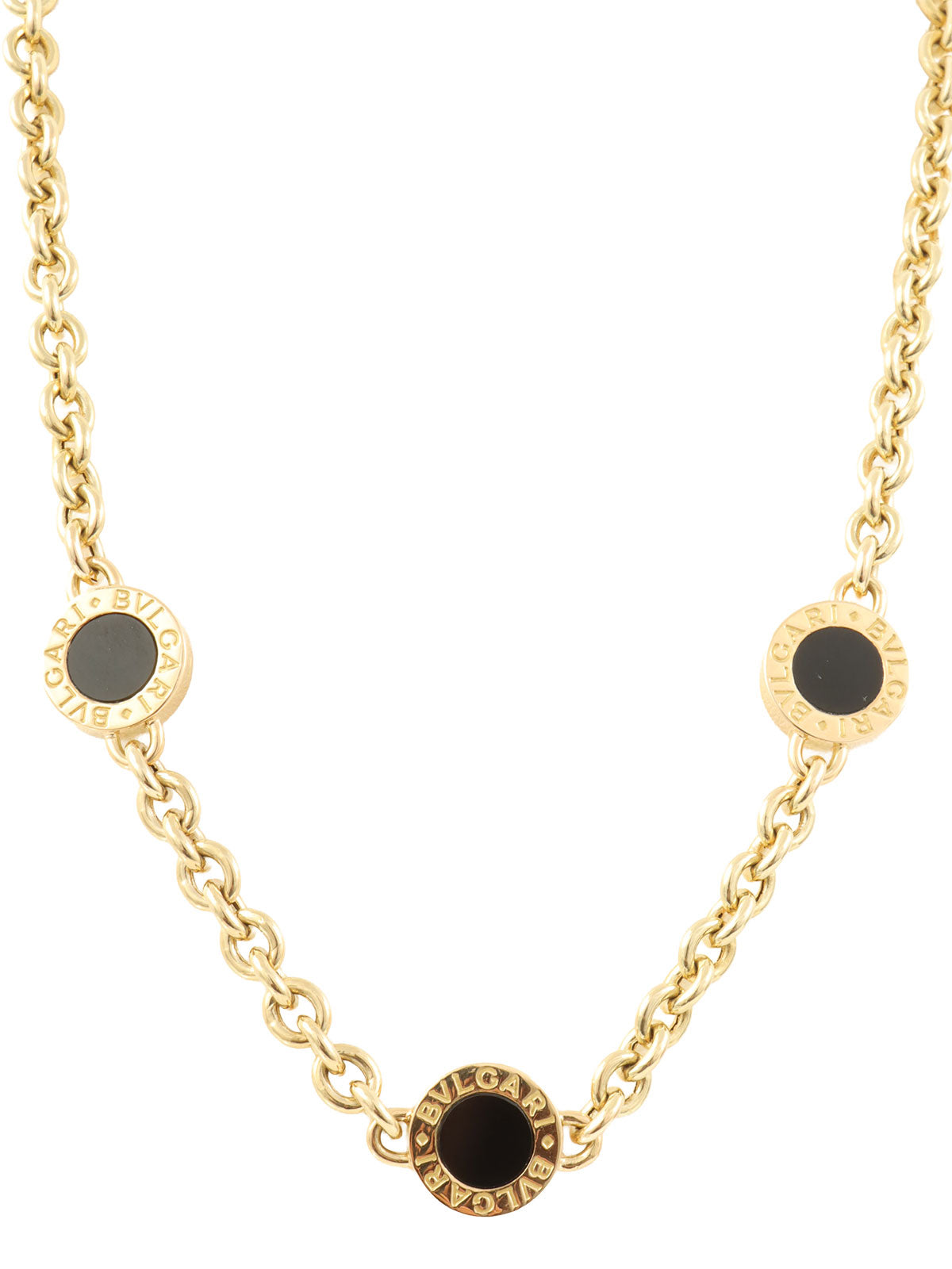 18Kブルガリブルガリネックレス ゴールド/ブラック