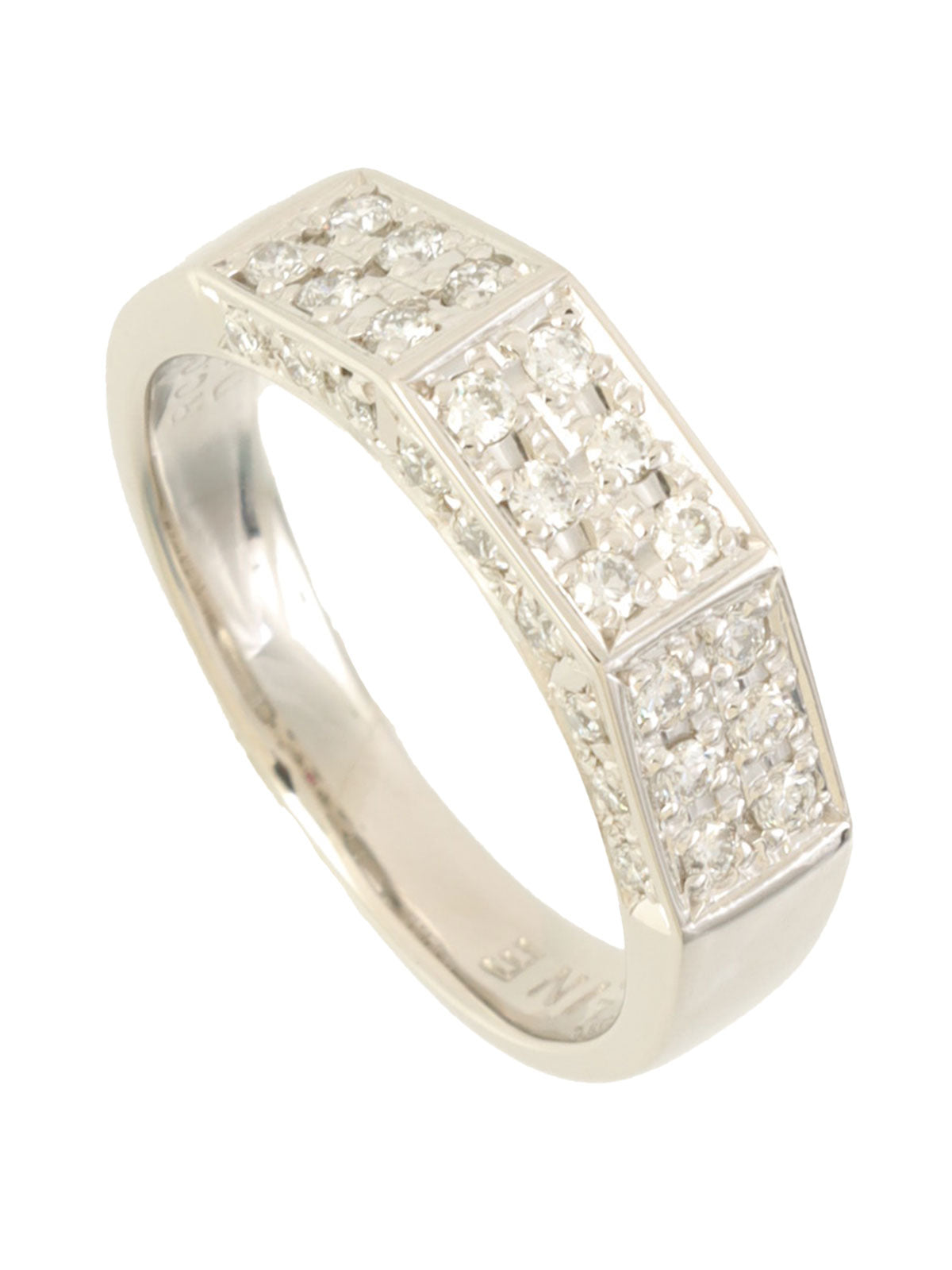 プラチナダイヤモンドルビーリング シルバー