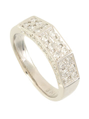 プラチナダイヤモンドルビーリング シルバー