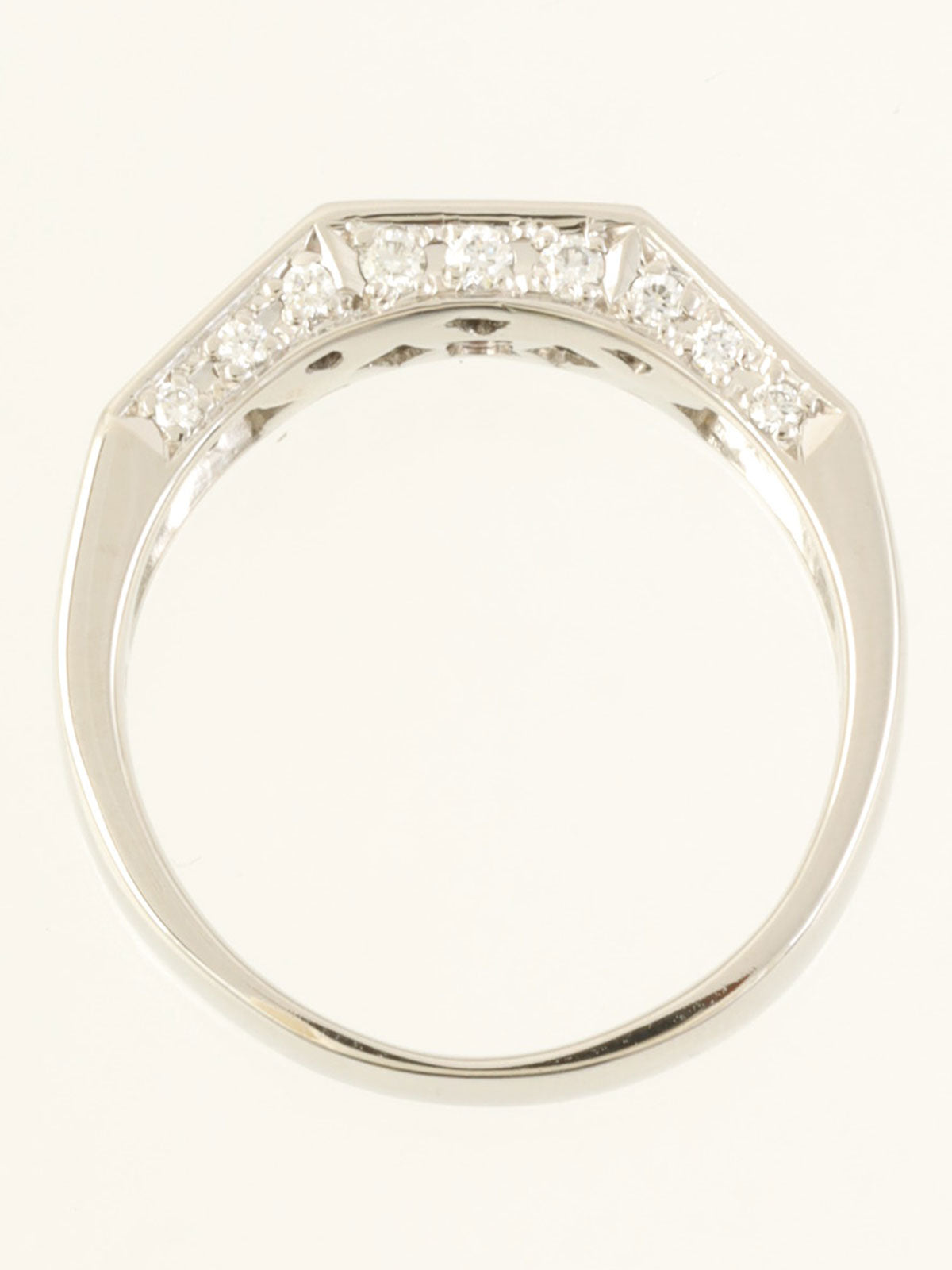 プラチナダイヤモンドルビーリング シルバー