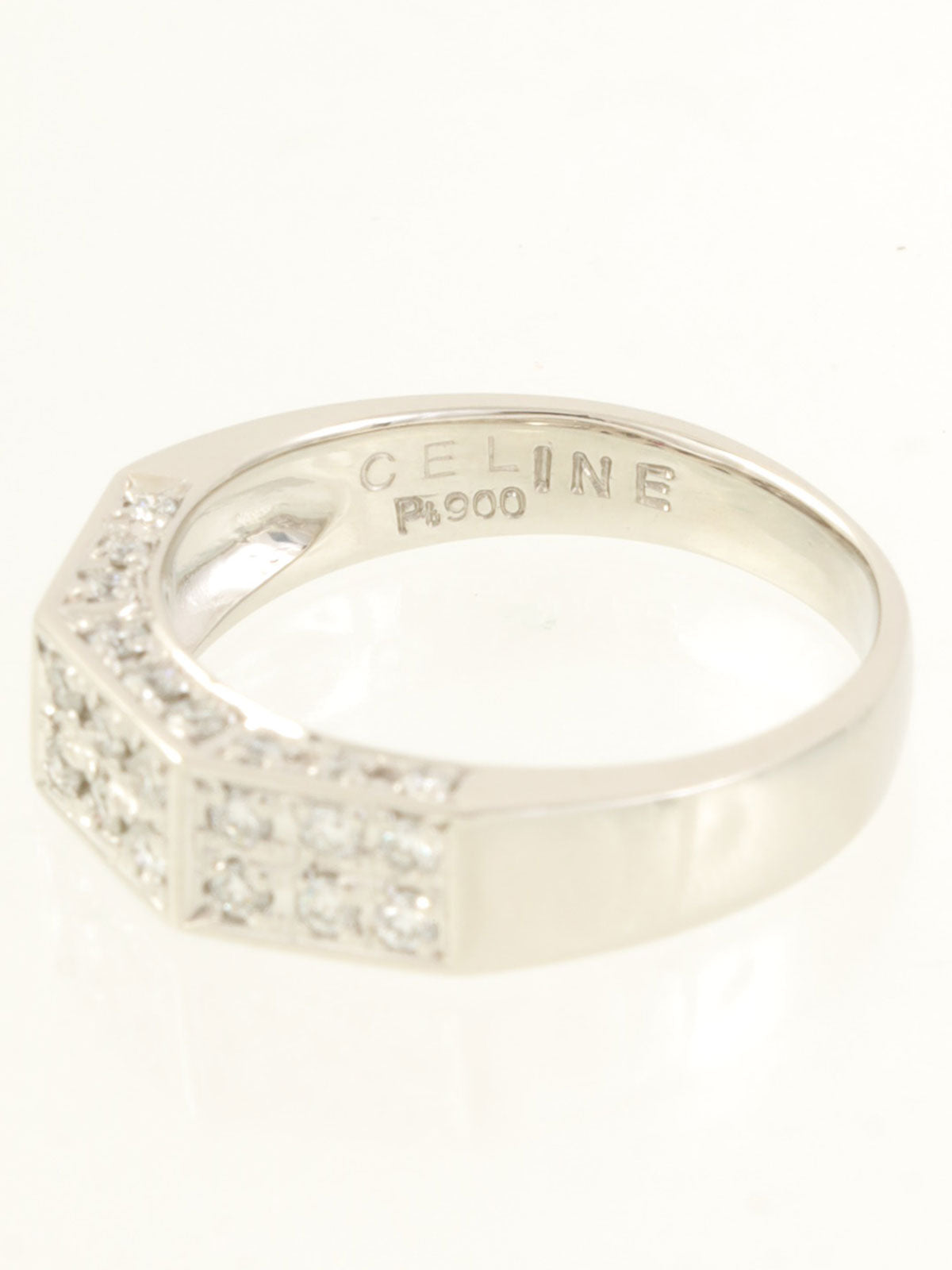 プラチナダイヤモンドルビーリング シルバー