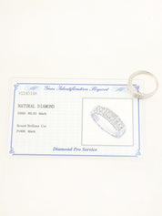 プラチナダイヤモンドルビーリング シルバー