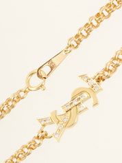 18Kロゴプレートブレスレット ゴールド