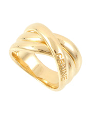 18K Logo Design Ring #53 Gold