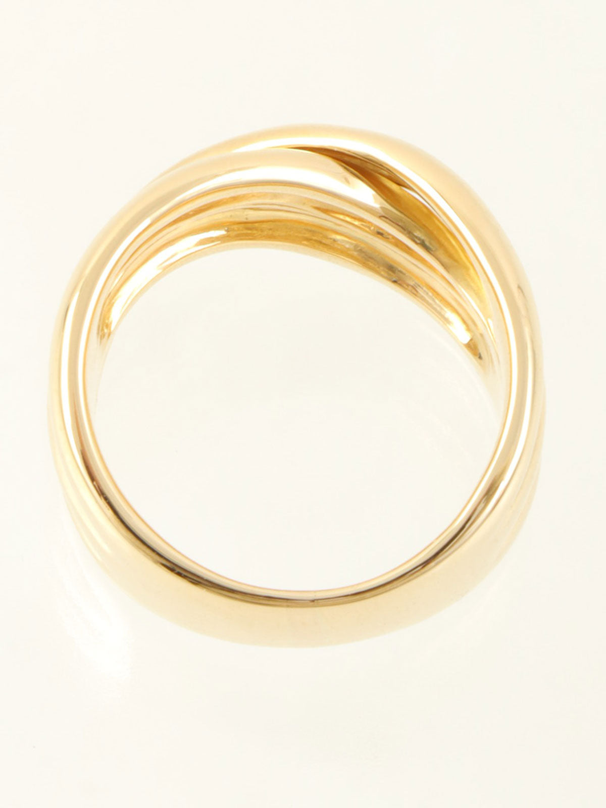 18K Logo Design Ring #53 Gold