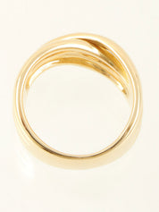 18K Logo Design Ring #53 Gold