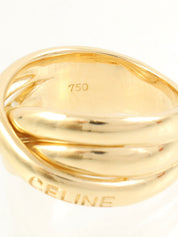 18K Logo Design Ring #53 Gold