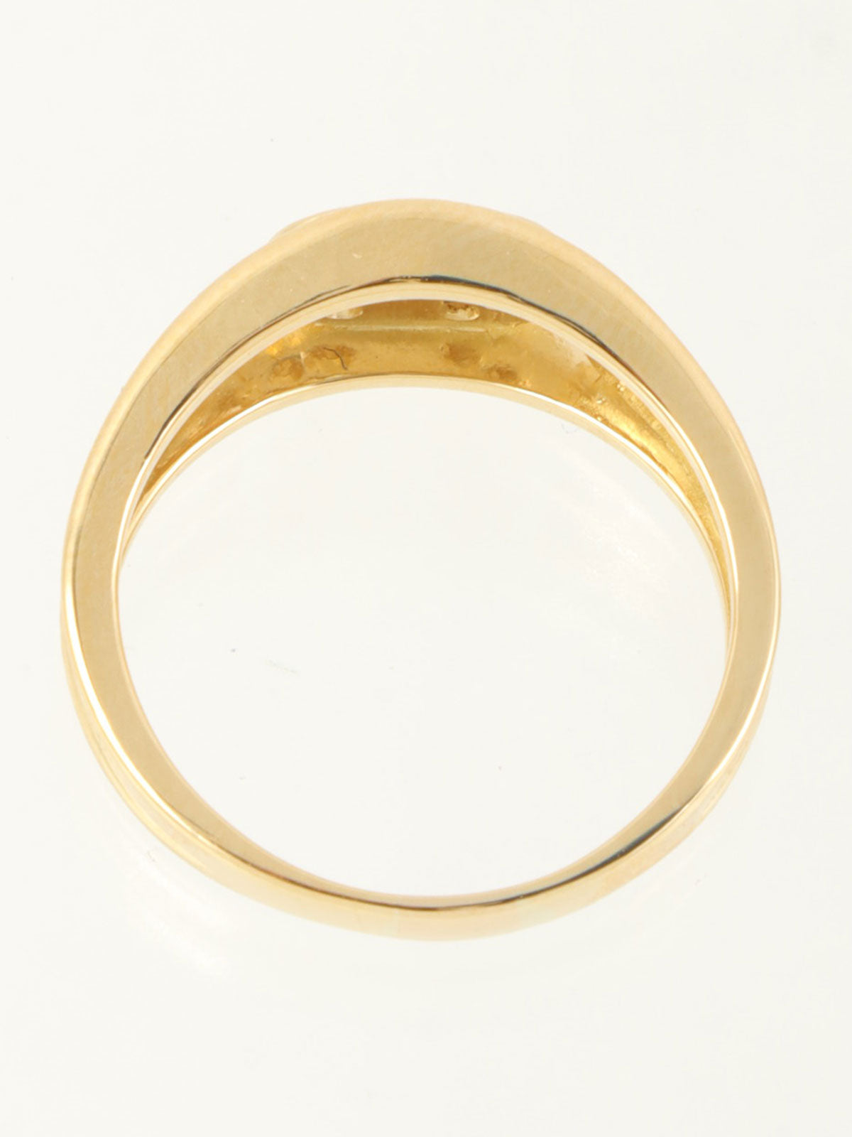 18Kダイヤモンドロゴリング ゴールド