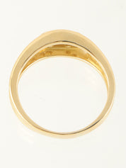 18Kダイヤモンドロゴリング ゴールド