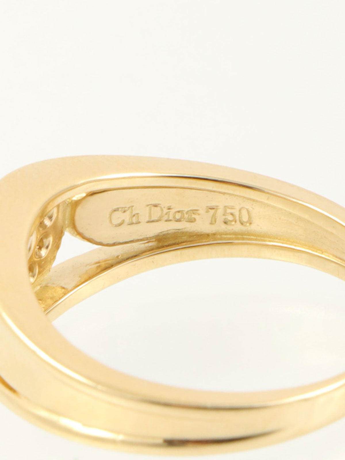 18Kダイヤモンドロゴリング ゴールド