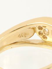 18Kダイヤモンドロゴリング ゴールド