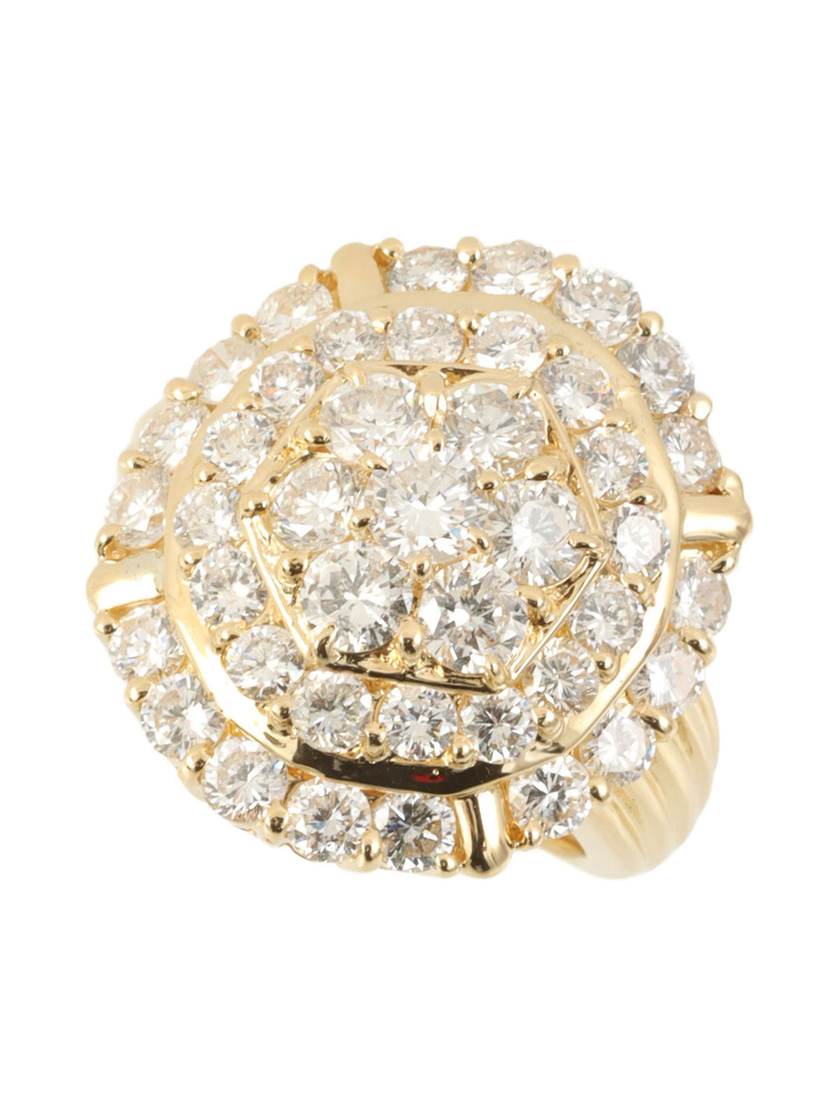 18K Gold Diamond Design Ring