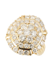 18K Gold Diamond Design Ring