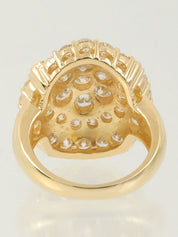 18K Gold Diamond Design Ring