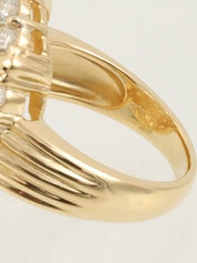 18K Gold Diamond Design Ring