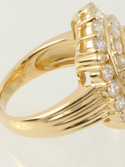 18K Gold Diamond Design Ring