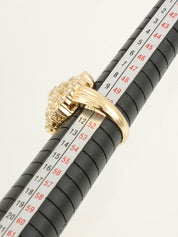 18K Gold Diamond Design Ring